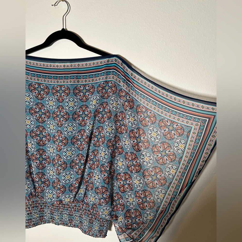 Max Studio Multicolor Patterned Top - image 2